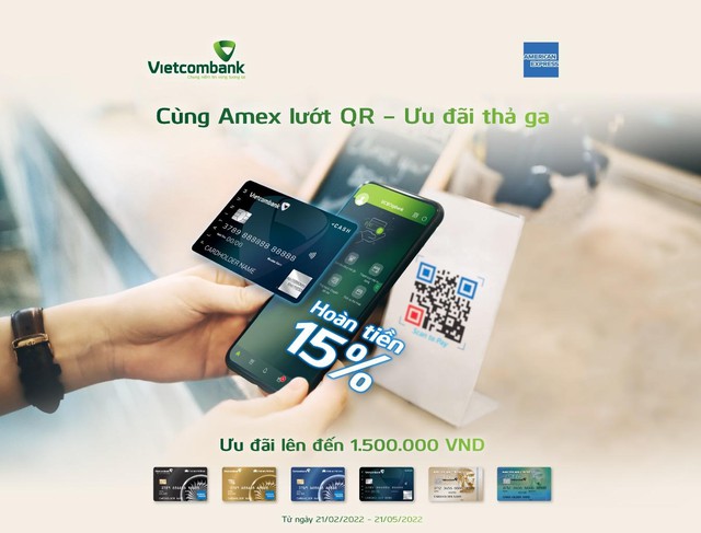 “Lướt QR” cùng Vietcombank AMEX – Hoàn tiền lên tới 1,5 triệu đồng - Ảnh 3.