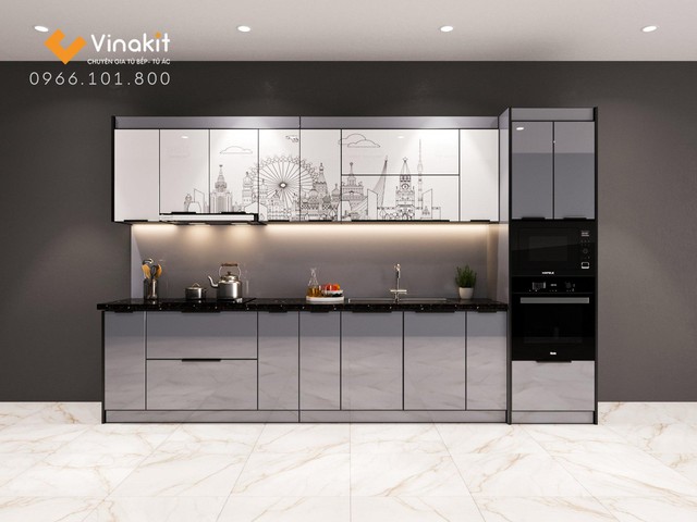 Tủ bếp nghệ thuật Vinakit - Kiến tạo không gian bếp phong cách - Ảnh 3.