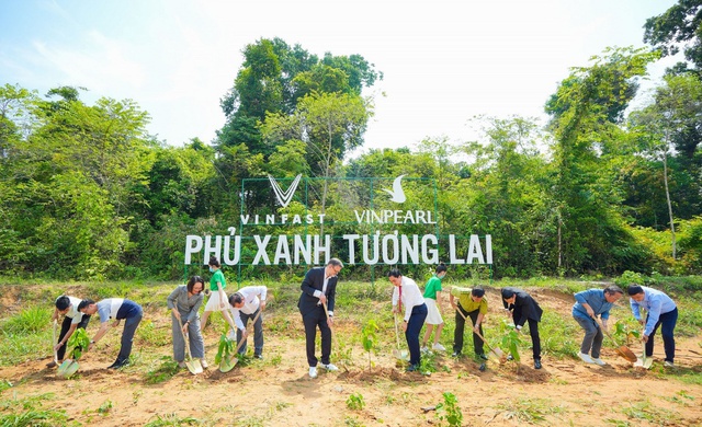VinFast khởi động dự án trồng rừng “Phủ xanh tương lai” - Ảnh 1.