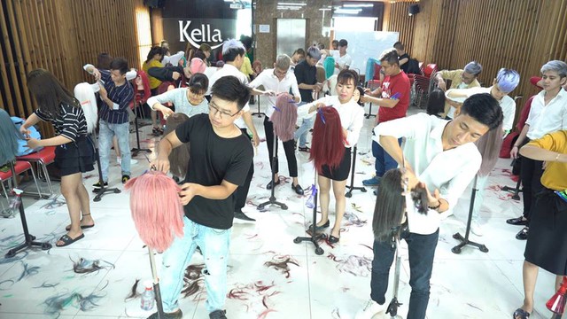 Trung tâm giáo dục, nghề nghiệp thẩm mỹ Kella đào tạo làm tóc chuẩn quốc tế - Ảnh 2.