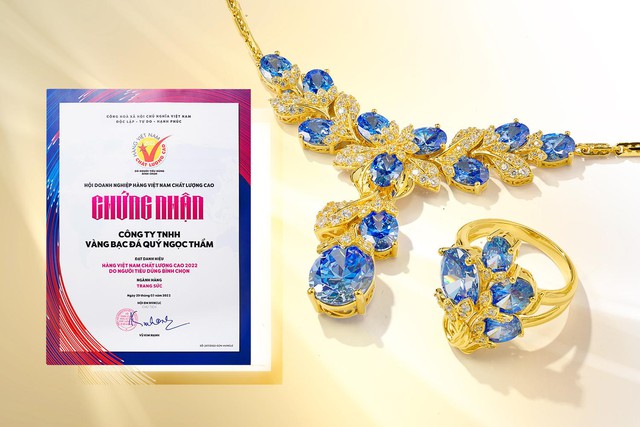 Ngọc Thẩm Jewelry được vinh danh tại lễ công bố Hàng Việt Nam chất lượng cao 2022 - Ảnh 1.