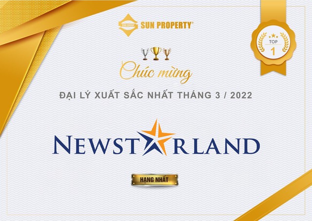 NewstarLand – nhà cung cấp dẫn đầu Quý I và tháng 3/2022 của Sun Property - Ảnh 1.