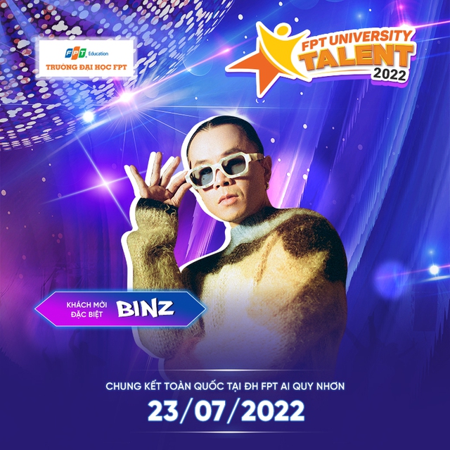 Binz “rực cháy” giữa mùa hè 2022 tại music tour của Đại học FPT - Ảnh 1.