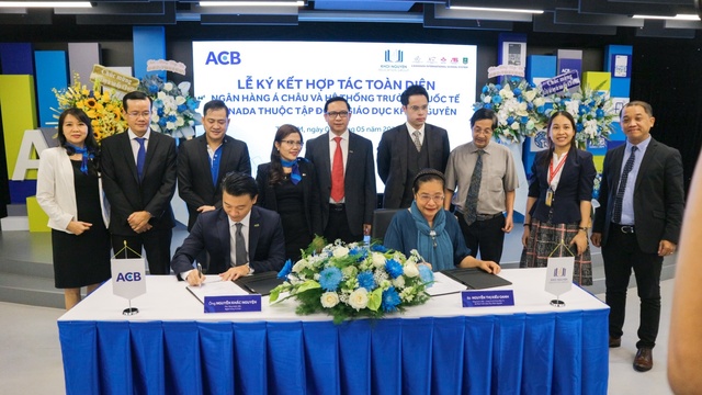 ACB ký kết hợp tác toàn diện với Tập đoàn Giáo dục Khôi Nguyên - Ảnh 2.