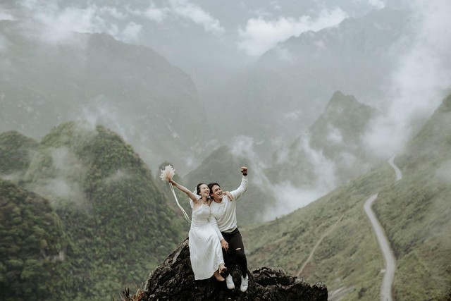 Hãy cùng chiêm ngưỡng bức ảnh cưới tuyệt đẹp tại Hà Giang - vùng đất ngập tràn nét đẹp thiên nhiên hùng vĩ và phong cảnh lãng mạn.