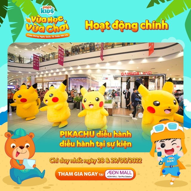 POPS Kids trở lại, dẫn đội quân Pikachu, Doraemon đến thăm các bé vào Quốc tế Thiếu nhi - Ảnh 1.