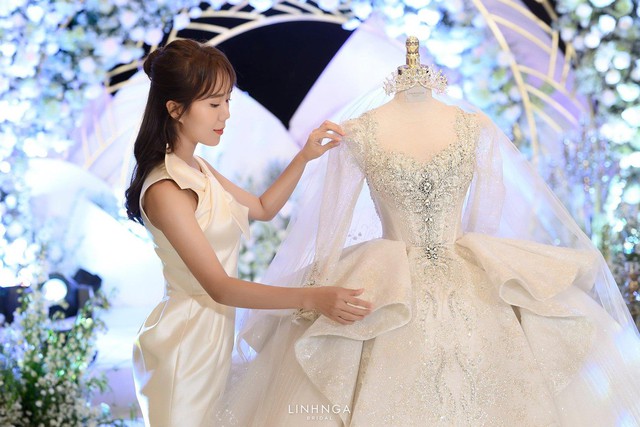 CTH008 - Ceremony wedding dress Haute Couture - VÁY CƯỚI CAO CẤP LINH NGA  BRIDAL