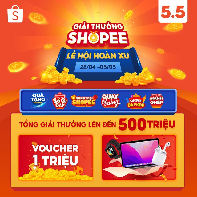 Nghỉ lễ chẳng biết làm gì, lên ngay Shopee tham gia loạt chương trình khuyến mại lại còn nhận quà khủng cả tuần - Ảnh 3.