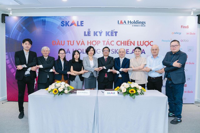 Lễ ký thỏa thuận hợp tác chiến lược giữa L&A Holdings và Skale.asia - Ảnh 1.