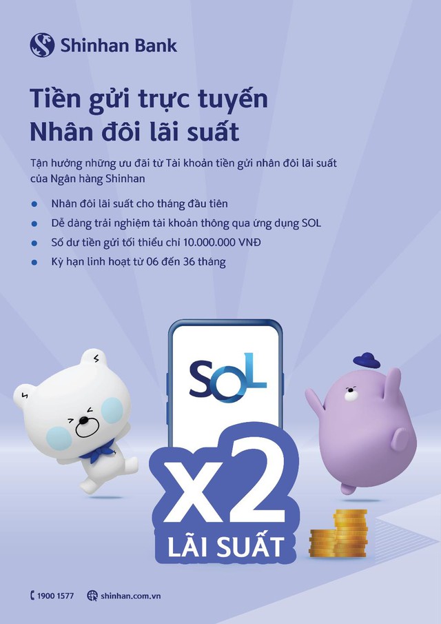 Ngân hàng Shinhan khuyến khích gửi tiết kiệm online, lãi suất nhân đôi lên đến 10%/năm trong tháng đầu tiên - Ảnh 2.