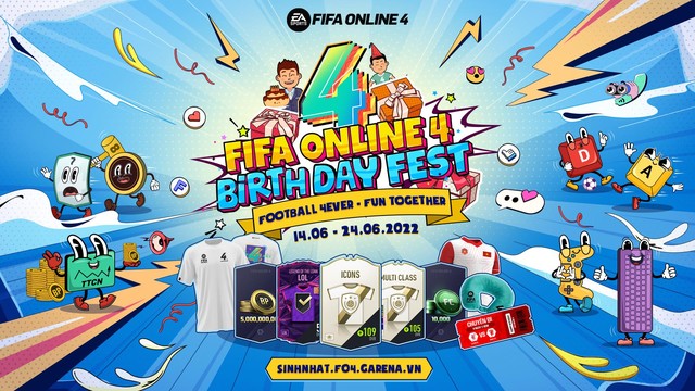 FIFA Online 4 Việt Nam  SINH NHẬT 3 TUỔI FIFA ONLINE 4 BIRTHDAY FEST  MỪNG LÊN BA  CÀNG ĐÁ CÀNG ĐÃ CHUẨN BỊ MỞ CỬA VỚI VÔ SỐ QUÀ TẶNG