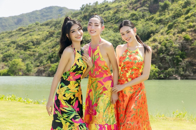 Top 3 Miss World Vietnam 2019 trải nghiệm MerryLand Quy Nhơn - Ảnh 1.