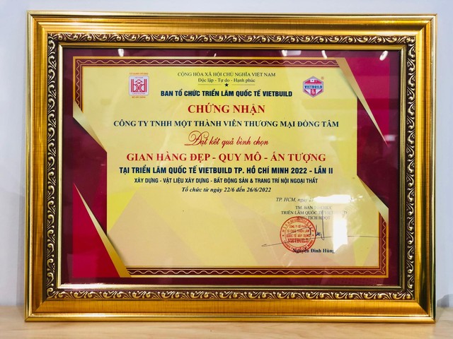 Đồng Tâm Group được bình chọn Gian hàng đẹp - Quy mô - Ấn tượng tại Vietbuild - Ảnh 1.