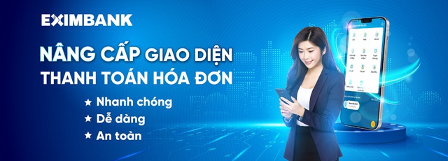 Eximbank nâng cấp giao diện thanh toán hóa đơn - Ảnh 1.