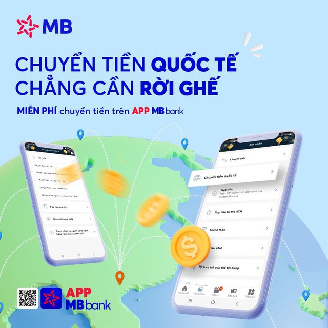 Chuyển tiền quốc tế dễ dàng trên App MBBank - Ảnh 1.