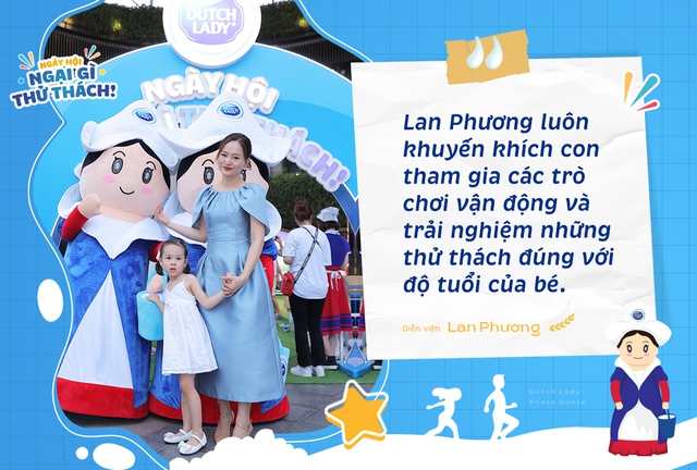 Diễn viên Lan Phương bất ngờ trước bản lĩnh của “công chúa” Lina khi cùng con tham gia Ngày Hội Ngại Gì Thử Thách - Ảnh 1.