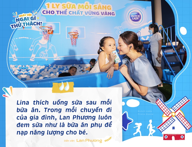 Diễn viên Lan Phương bất ngờ trước bản lĩnh của “công chúa” Lina khi cùng con tham gia Ngày Hội Ngại Gì Thử Thách - Ảnh 4.