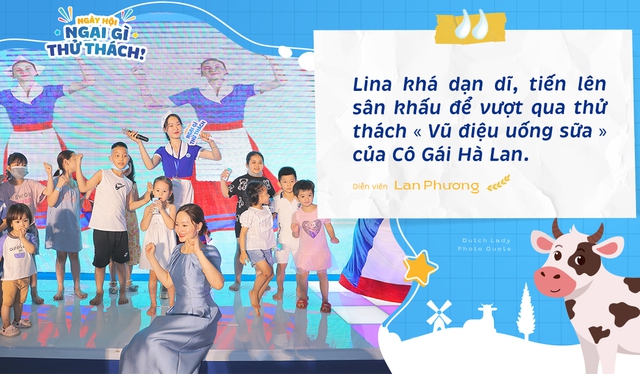 Diễn viên Lan Phương bất ngờ trước bản lĩnh của “công chúa” Lina khi cùng con tham gia Ngày Hội Ngại Gì Thử Thách - Ảnh 5.