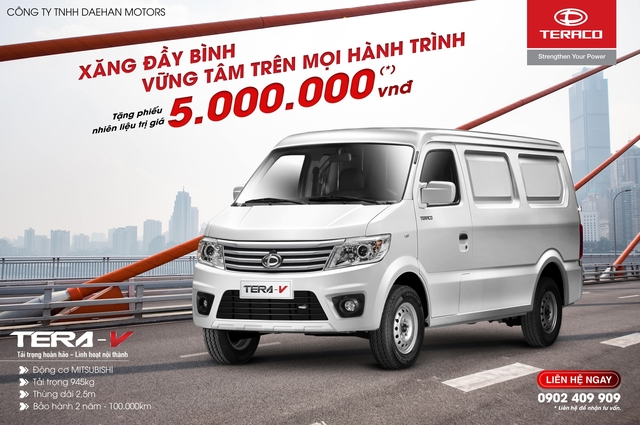 Continuing the growth momentum, Daehan Motors launched attractive incentives for Tera100 and Tera-V - Photo 2.