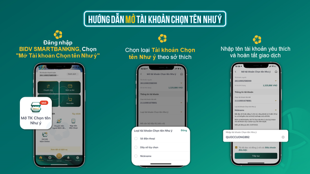 Sáng tạo số tài khoản ngân hàng theo sở thích cá nhân trên BIDV SmartBanking - Ảnh 3.