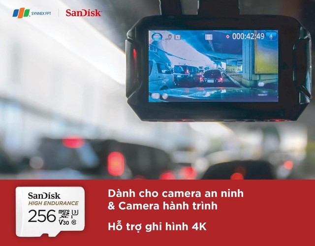 SanDisk High Endurance: Những thông số ấn tượng cho một thẻ ghi hình - Ảnh 1.