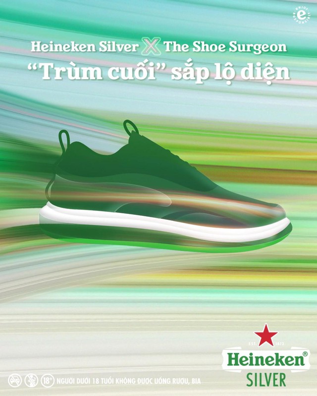“Bắt tay” với “phù thủy sáng tạo sneakers” hàng đầu thế giới, siêu phẩm Heineken Silver x The Shoe Surgeon dần lộ diện - Ảnh 4.