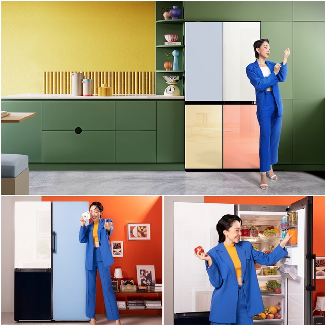 Học lỏm ngay cách sao Việt đổi màu tủ lạnh để decor nhà đẹp, vừa đỉnh lại tôn bật chất riêng - Ảnh 2.