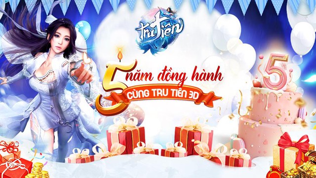 “Mưa quà tặng” mừng sinh nhật 5 tuổi Tru Tiên 3D, checkin nhận ngay 10 triệu đồng - Ảnh 1.