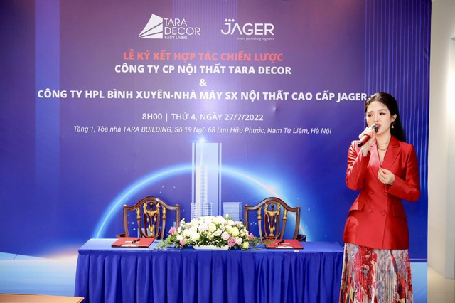 Tara Decor ký kết hợp tác chiến lược với Jager - HPL Bình Xuyên - Ảnh 2.