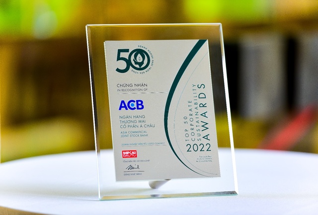 ACB nhận giải Top 50 Doanh nghiệp phát triển bền vững tiêu biểu 2022 - Ảnh 2.