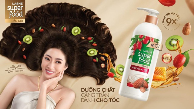 Không còn lo tóc đói dưỡng chất, chăm tóc khỏe mượt chuẩn Hoa hậu Lương Thùy Linh - Ảnh 4.