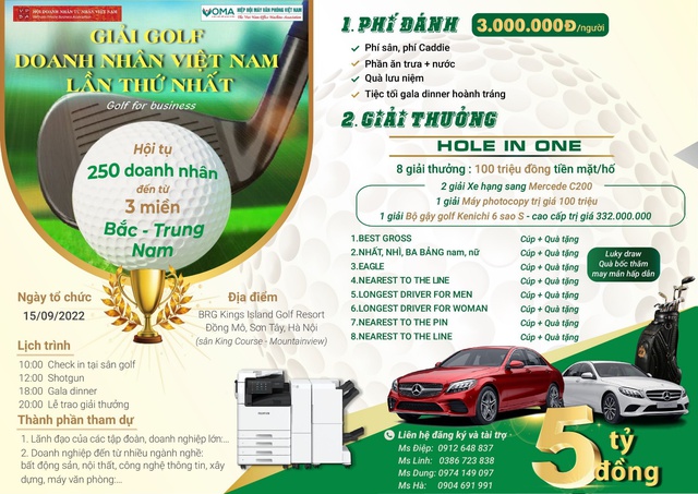 Khởi động Giải Golf Doanh nhân Việt Nam lần thứ nhất năm 2022 - Ảnh 1.