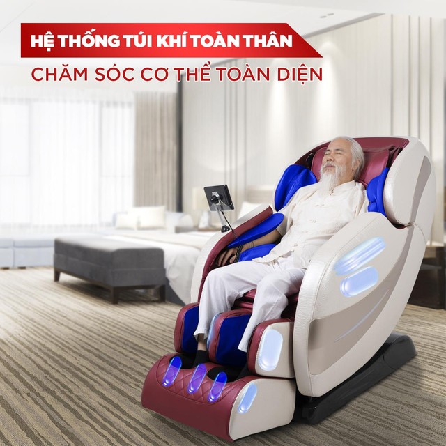 Ghế massage Boss Chair Luxury 2 với công nghệ con lăn đá ngọc bích từ Lux Sport Việt Nam - Ảnh 3.