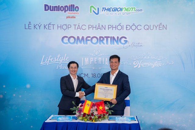 Dunlopillo ký kết phân phối độc quyền bộ sưu tập Comforting với Thế Giới Nệm - Ảnh 2.