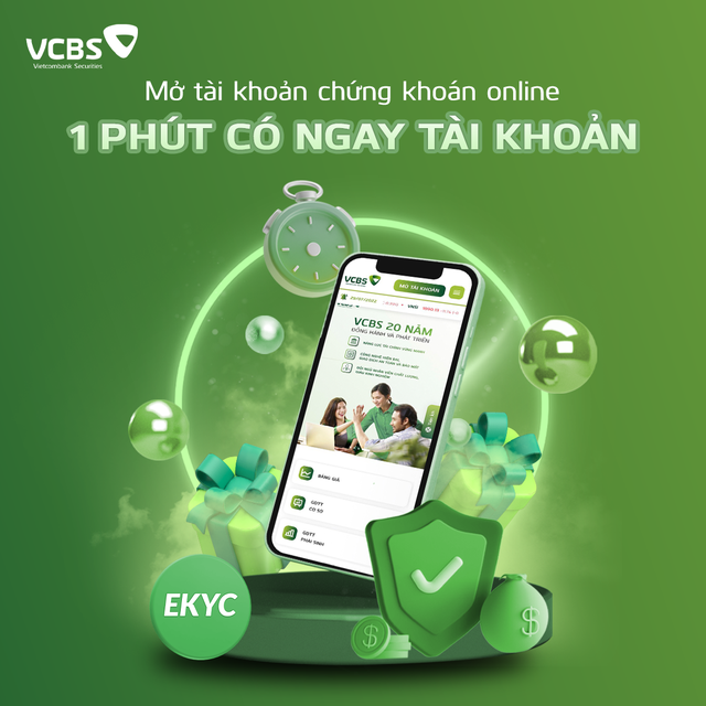 Mở tài khoản chứng khoán eKYC - VCBS tăng tốc trên đường đua công nghệ - Ảnh 1.