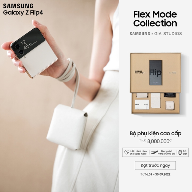 Ngắm trọn bộ phụ kiện lấy cảm hứng từ Galaxy Z Flip4 trong bộ sưu tập mới của NTK Lâm Gia Khang - Ảnh 8.