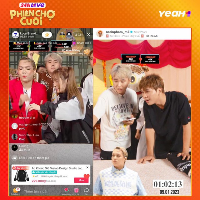 Hot TikToker 21 tuổi g&acirc;y ấn tượng khi b&aacute;n hơn 2.000 chiếc &aacute;o trong chưa đầy 1 ph&uacute;t tại 24h Live Phi&ecirc;n Chợ Cuối - Ảnh 2.