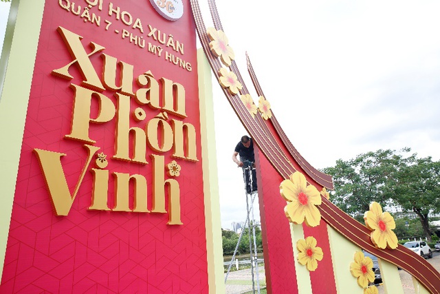 Lộ diện linh vật mèo tại Hội hoa xuân Quận 7 - Phú Mỹ Hưng - Ảnh 5.