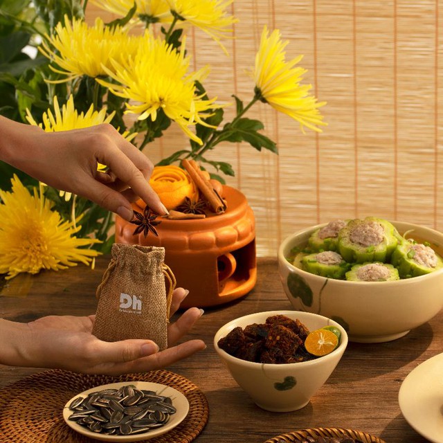 Cộng đồng mạng rần rần vì giỏ quà gia vị làm từ mây tre đan biếu Tết - Ảnh 5.