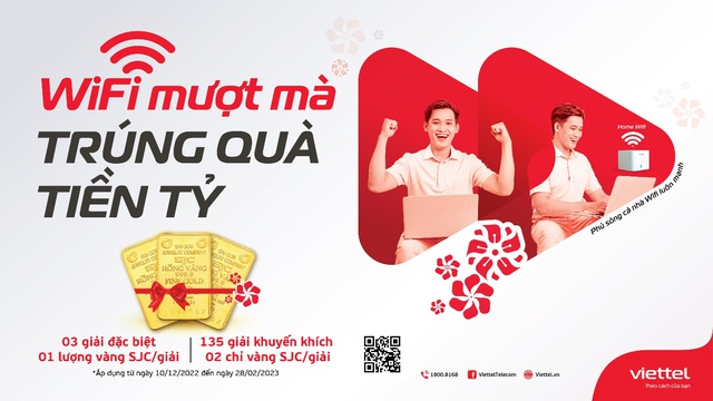 Viettel tặng kh&aacute;ch h&agrave;ng mỗi ng&agrave;y 1 chỉ v&agrave;ng, mỗi tuần 1 c&acirc;y v&agrave;ng nh&acirc;n dịp Tết Nguy&ecirc;n đ&aacute;n - Ảnh 2.