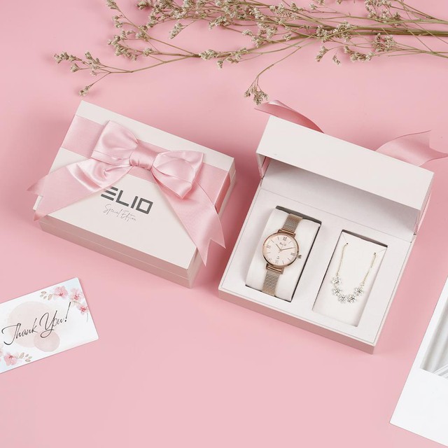 Set qu&agrave; tặng đồng hồ Elio - m&oacute;n qu&agrave; 20/10 si&ecirc;u tinh tế cho chị em phụ nữ - Ảnh 1.