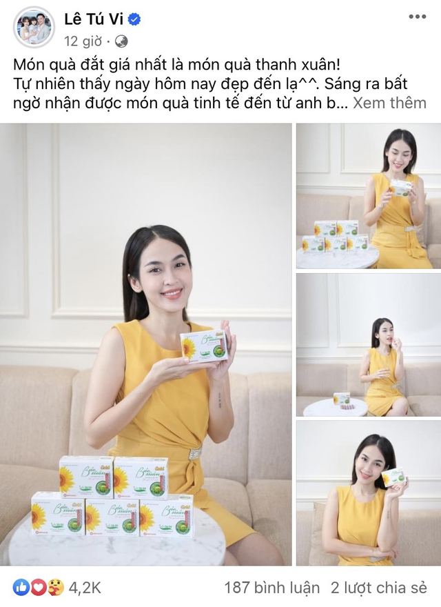 Sao Việt khoe quà 20/10, bất ngờ trước món quà của “Chị đẹp” Tú Vi - Ảnh 1.