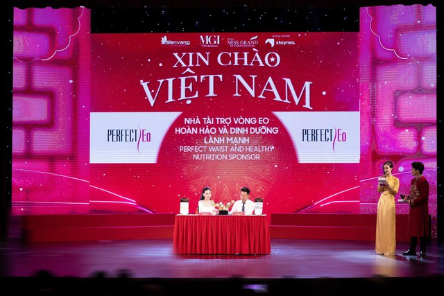 Perfect Eo trở th&agrave;nh Nh&agrave; t&agrave;i trợ V&ograve;ng Eo Ho&agrave;n Hảo v&agrave; Dinh Dưỡng L&agrave;nh Mạnh đồng h&agrave;nh c&ugrave;ng Miss Grand International 2023 - Ảnh 1.