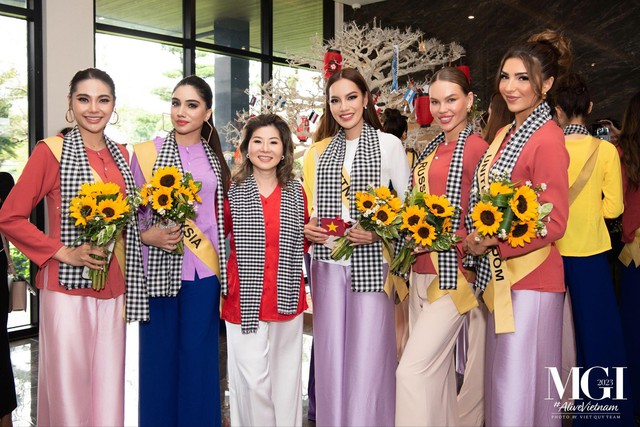 D&agrave;n th&iacute; sinh Miss Grand International 2023 &ldquo;đổ bộ&rdquo; KOBI Onsen Resort Hue - Ảnh 4.
