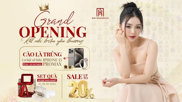 20/10 mua trang sức vàng Bảo Tín Mạnh Hải, săn iPhone 15 Promax - Ảnh 4.