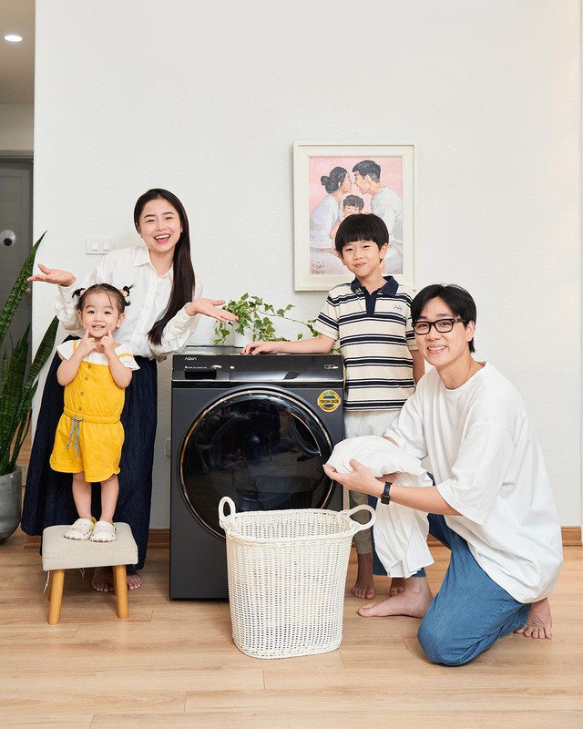Bí kíp giặt giũ sành điệu của loạt hot influencer cùng máy giặt AQUA COLOR AI - Ảnh 2.