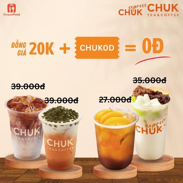 Vừa khởi động tuần mới, tín đồ ShopeeFood liền liêu xiêu trước dàn deal 0 đồng nhà Chuk - Ảnh 1.