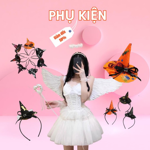 Lương về sale to, biến hóa phong cách Halloween với hàng ngàn deal xịn từ Shopee - Ảnh 3.