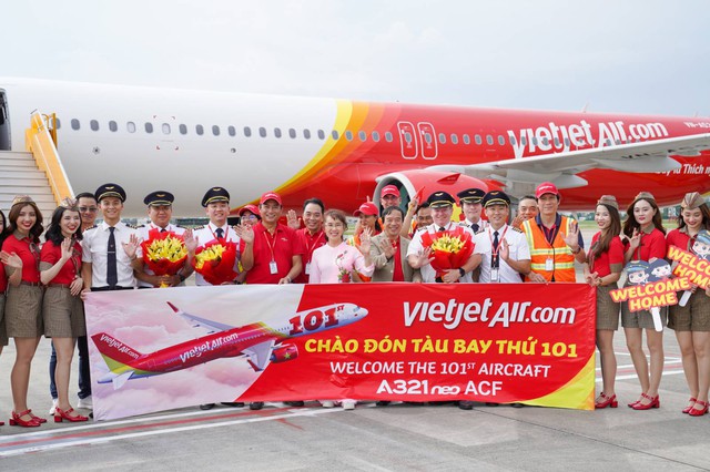 Li&ecirc;n tục nhận t&agrave;u bay mới, Vietjet đ&oacute;n t&agrave;u bay thứ 101 - Ảnh 6.