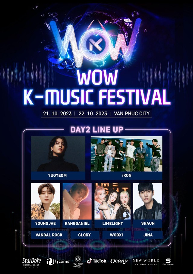 WOW K-MUSIC FESTIVAL 2023 quy tụ loạt sao Kpop qu&aacute; đỉnh: KANGDANIEL, Chanyeol (EXO), iKON v&agrave; nhiều hơn thế nữa - Ảnh 2.